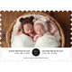 Black Circle Date Twins Photo Birth Announcements Image 6 of 6